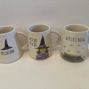 3 - RAE DUNN Fall & Halloween Coffee MUGS